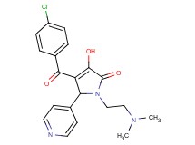 4-(4-chlorobenzoyl)-1-[2-(dimethylamino)ethyl]-3-hydroxy-5-(4-pyridinyl)-1,5-dihydro-2H-pyrrol-2-one