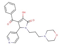 4-benzoyl-3-hydroxy-1-[3-(4-morpholinyl)propyl]-5-(4-pyridinyl)-1,5-dihydro-2H-pyrrol-2-one