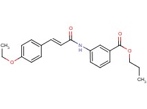 propyl 3-{[3-(4-ethoxyphenyl)acryloyl]amino}benzoate