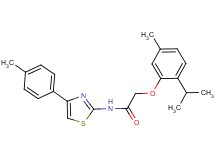 2-(2-isopropyl-5-methylphenoxy)-N-[4-(4-methylphenyl)-1,3-thiazol-2-yl]acetamide