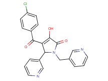 4-(4-chlorobenzoyl)-3-hydroxy-5-(3-pyridinyl)-1-(3-pyridinylmethyl)-1,5-dihydro-2H-pyrrol-2-one