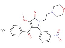 3-hydroxy-4-(4-methylbenzoyl)-1-[2-(4-morpholinyl)ethyl]-5-(3-nitrophenyl)-1,5-dihydro-2H-pyrrol-2-one