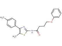 N-[5-methyl-4-(4-methylphenyl)-1,3-thiazol-2-yl]-4-phenoxybutanamide