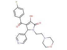 4-(4-fluorobenzoyl)-3-hydroxy-1-[2-(4-morpholinyl)ethyl]-5-(4-pyridinyl)-1,5-dihydro-2H-pyrrol-2-one