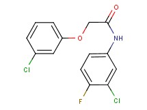 N-(3-chloro-4-fluorophenyl)-2-(3-chlorophenoxy)acetamide