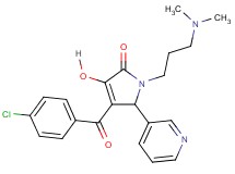 4-(4-chlorobenzoyl)-1-[3-(dimethylamino)propyl]-3-hydroxy-5-(3-pyridinyl)-1,5-dihydro-2H-pyrrol-2-one