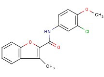 N-(3-chloro-4-methoxyphenyl)-3-methyl-1-benzofuran-2-carboxamide