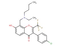8-{[butyl(ethyl)amino]methyl}-3-(4-chlorophenyl)-7-hydroxy-2-(trifluoromethyl)-4H-chromen-4-one