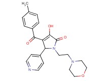 3-hydroxy-4-(4-methylbenzoyl)-1-[2-(4-morpholinyl)ethyl]-5-(4-pyridinyl)-1,5-dihydro-2H-pyrrol-2-one