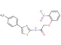 N-[4-(4-methylphenyl)-1,3-thiazol-2-yl]-2-(2-nitrophenoxy)acetamide
