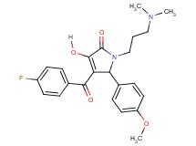 1-[3-(dimethylamino)propyl]-4-(4-fluorobenzoyl)-3-hydroxy-5-(4-methoxyphenyl)-1,5-dihydro-2H-pyrrol-2-one
