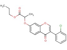 propyl 2-{[3-(2-chlorophenyl)-4-oxo-4H-chromen-7-yl]oxy}propanoate