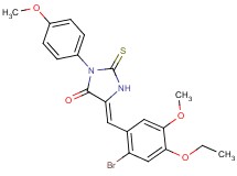 5-(2-bromo-4-ethoxy-5-methoxybenzylidene)-3-(4-methoxyphenyl)-2-thioxo-4-imidazolidinone