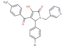 5-(4-bromophenyl)-3-hydroxy-4-(4-methylbenzoyl)-1-(3-pyridinylmethyl)-1,5-dihydro-2H-pyrrol-2-one