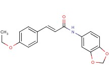N-1,3-benzodioxol-5-yl-3-(4-ethoxyphenyl)acrylamide