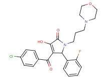 4-(4-chlorobenzoyl)-5-(2-fluorophenyl)-3-hydroxy-1-[3-(4-morpholinyl)propyl]-1,5-dihydro-2H-pyrrol-2-one
