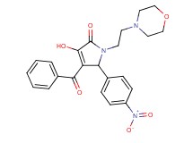 4-benzoyl-3-hydroxy-1-[2-(4-morpholinyl)ethyl]-5-(4-nitrophenyl)-1,5-dihydro-2H-pyrrol-2-one