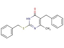 5-benzyl-2-(benzylthio)-6-methyl-4(3H)-pyrimidinone