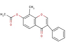 8-methyl-4-oxo-3-phenyl-4H-chromen-7-yl acetate