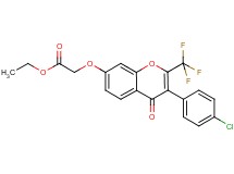 ethyl {[3-(4-chlorophenyl)-4-oxo-2-(trifluoromethyl)-4H-chromen-7-yl]oxy}acetate