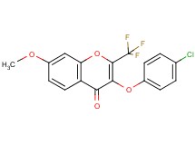 3-(4-chlorophenoxy)-7-methoxy-2-(trifluoromethyl)-4H-chromen-4-one