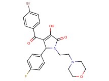 4-(4-bromobenzoyl)-5-(4-fluorophenyl)-3-hydroxy-1-[2-(4-morpholinyl)ethyl]-1,5-dihydro-2H-pyrrol-2-one