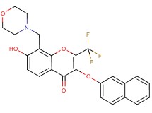 7-hydroxy-8-(4-morpholinylmethyl)-3-(2-naphthyloxy)-2-(trifluoromethyl)-4H-chromen-4-one