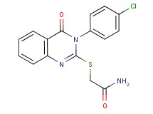 2-{[3-(4-chlorophenyl)-4-oxo-3,4-dihydro-2-quinazolinyl]thio}acetamide