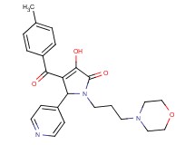 3-hydroxy-4-(4-methylbenzoyl)-1-[3-(4-morpholinyl)propyl]-5-(4-pyridinyl)-1,5-dihydro-2H-pyrrol-2-one
