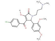 4-(4-chlorobenzoyl)-5-(2,4-dimethoxyphenyl)-1-[3-(dimethylamino)propyl]-3-hydroxy-1,5-dihydro-2H-pyrrol-2-one