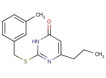 2-[(3-methylbenzyl)thio]-6-propyl-4(3H)-pyrimidinone