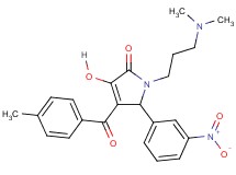 1-[3-(dimethylamino)propyl]-3-hydroxy-4-(4-methylbenzoyl)-5-(3-nitrophenyl)-1,5-dihydro-2H-pyrrol-2-one