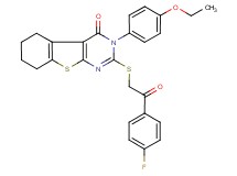 3-(4-ethoxyphenyl)-2-{[2-(4-fluorophenyl)-2-oxoethyl]thio}-5,6,7,8-tetrahydro[1]benzothieno[2,3-d]pyrimidin-4(3H)-one