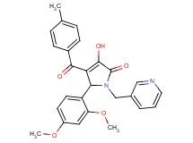 5-(2,4-dimethoxyphenyl)-3-hydroxy-4-(4-methylbenzoyl)-1-(3-pyridinylmethyl)-1,5-dihydro-2H-pyrrol-2-one