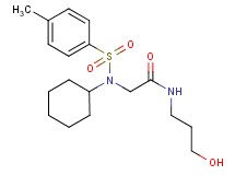 N~2~-cyclohexyl-N~1~-(3-hydroxypropyl)-N~2~-[(4-methylphenyl)sulfonyl]glycinamide