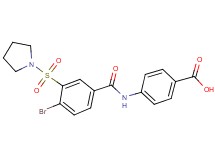 4-{[4-bromo-3-(1-pyrrolidinylsulfonyl)benzoyl]amino}benzoic acid