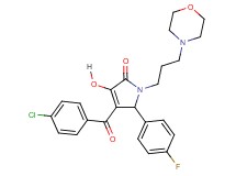 4-(4-chlorobenzoyl)-5-(4-fluorophenyl)-3-hydroxy-1-[3-(4-morpholinyl)propyl]-1,5-dihydro-2H-pyrrol-2-one