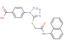 4-(5-{[2-(1-naphthylamino)-2-oxoethyl]thio}-1H-tetrazol-1-yl)benzoic acid