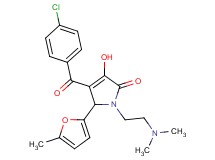 4-(4-chlorobenzoyl)-1-[2-(dimethylamino)ethyl]-3-hydroxy-5-(5-methyl-2-furyl)-1,5-dihydro-2H-pyrrol-2-one