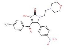3-hydroxy-4-(4-methylbenzoyl)-1-[2-(4-morpholinyl)ethyl]-5-(4-nitrophenyl)-1,5-dihydro-2H-pyrrol-2-one