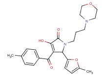 3-hydroxy-4-(4-methylbenzoyl)-5-(5-methyl-2-furyl)-1-[3-(4-morpholinyl)propyl]-1,5-dihydro-2H-pyrrol-2-one