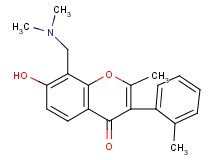 8-[(dimethylamino)methyl]-7-hydroxy-2-methyl-3-(2-methylphenyl)-4H-chromen-4-one