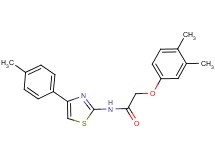 2-(3,4-dimethylphenoxy)-N-[4-(4-methylphenyl)-1,3-thiazol-2-yl]acetamide