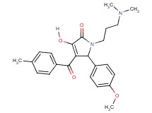 1-[3-(dimethylamino)propyl]-3-hydroxy-5-(4-methoxyphenyl)-4-(4-methylbenzoyl)-1,5-dihydro-2H-pyrrol-2-one