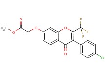 methyl {[3-(4-chlorophenyl)-4-oxo-2-(trifluoromethyl)-4H-chromen-7-yl]oxy}acetate