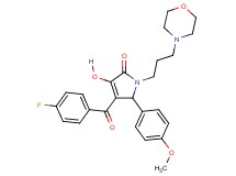 4-(4-fluorobenzoyl)-3-hydroxy-5-(4-methoxyphenyl)-1-[3-(4-morpholinyl)propyl]-1,5-dihydro-2H-pyrrol-2-one
