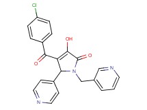 4-(4-chlorobenzoyl)-3-hydroxy-5-(4-pyridinyl)-1-(3-pyridinylmethyl)-1,5-dihydro-2H-pyrrol-2-one
