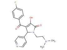 1-[2-(dimethylamino)ethyl]-4-(4-fluorobenzoyl)-3-hydroxy-5-(4-pyridinyl)-1,5-dihydro-2H-pyrrol-2-one