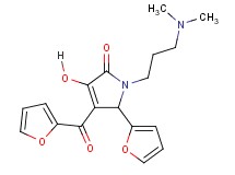 1-[3-(dimethylamino)propyl]-4-(2-furoyl)-5-(2-furyl)-3-hydroxy-1,5-dihydro-2H-pyrrol-2-one