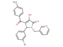 5-(3-bromophenyl)-3-hydroxy-4-(4-methylbenzoyl)-1-(3-pyridinylmethyl)-1,5-dihydro-2H-pyrrol-2-one
